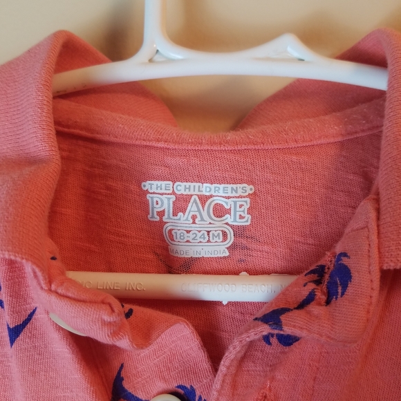 Children's Place Short Sleeves Palms Shirt - Picture 3 of 4